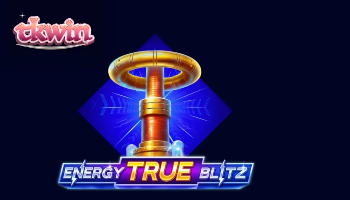 Interface vibrante e neon do slot Energy True Blitz com símbolos de eletricidade